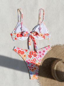 Swim Mod Women Bikini Set (Random Print),Summer Beach - Multicolor - View 7