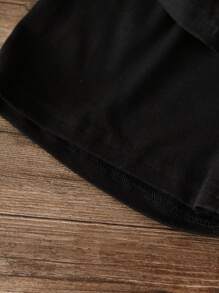 SHEIN Set aus bedrucktem T-Shirt und passender Shorts mit buntem Herz-Motiv für Kleine Mädchen