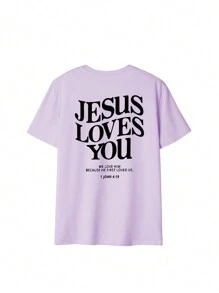 女士夏季新款休闲圆领短袖T恤，简约标语印花，日常百搭。图案T恤，白色、黑色、粉色可选，适合度假穿着。