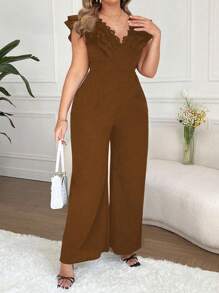 SHEIN LUNE Elegant Lace Jumpsuit