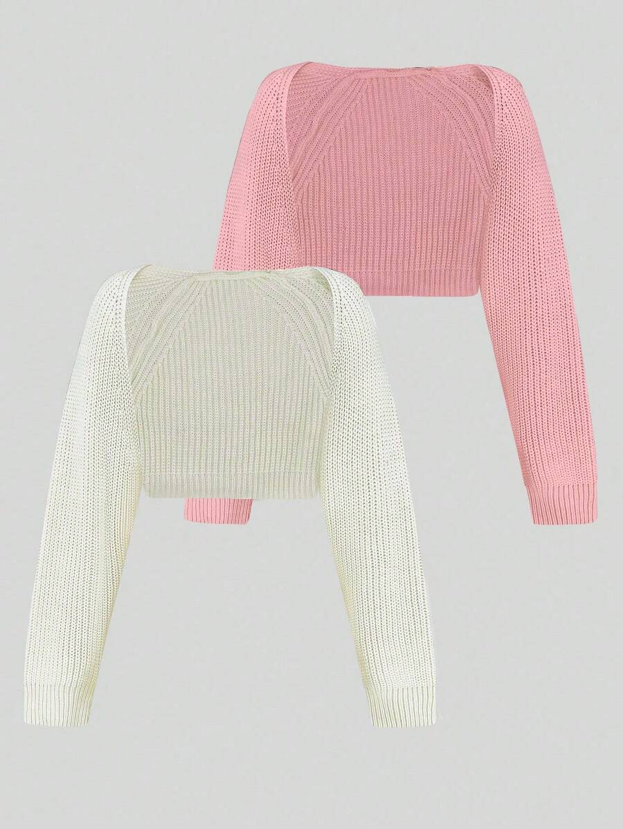 SHEIN Unity Casual Open-Front Sleeveless Cardigan,Long Sleeve Tops - Multicolor - View 1