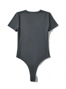 INAWLY Women's Keyhole Neck High Cut Bodysuit