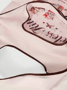 ROMWE Kawaii 2 件可爱猫咪卡通设计收纳袋大容量便携式可折叠购物手提袋带零钱包 848303