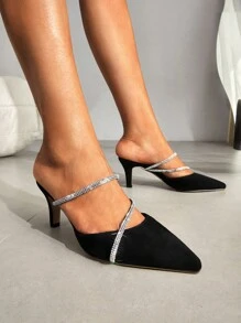 CUCCOO CHICEST Women Fashion Versatile High-Heel Single Spring & Summer Black Shoes For Summer Graduation Heels Prom Heels Vacation Shoes Summer Elegant Heels Back To School Shoes College Student Shoes Spring Shoes Spring Break Easter