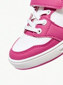 JNSQ Breathable, Fashionable And Comfortable Mesh Stitching Flat Sneakers For Kids, Suitable For Any Season, Pink - Multicolor - View 5