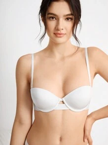 Ocili Ocili Sujetador hueco de moda y cómodo para mujer de unicolor
