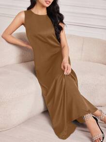 Al Najma Váy Ả Rập - Màu Khaki - Xem 5