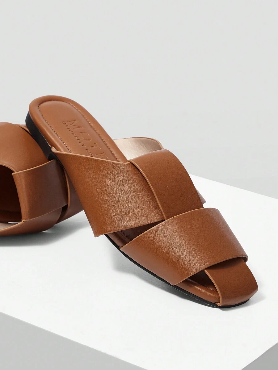 MOTF PREMIUM COMFORTABLE CASUAL FLAT SHOES FOR WOMEN, VERSATILE, FOR NEW YEAR HOLIDAY, SPRING SHOES, SPRING BREAK EASTER FOR CHRISTMAS - Brown - View 2