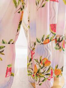 Soleia WYWH Holiday Women Loose Fruit Print Plus Size Jumpsuit - Nhiều màu - Xem 6