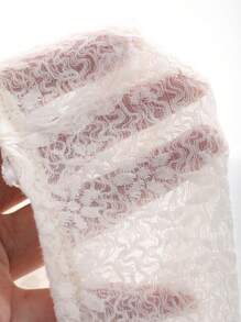 FRIFUL Áo sơ mi dài tay jacquard trơn màu thanh lịch, Xuân/Hè, nhún bèo - Màu be - Xem 9