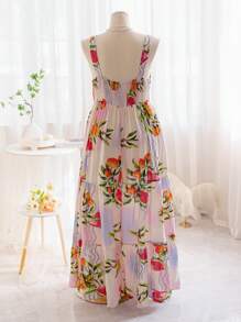Soleia WYWH Holiday Women Loose Fruit Print Plus Size Jumpsuit - Nhiều màu - Xem 2