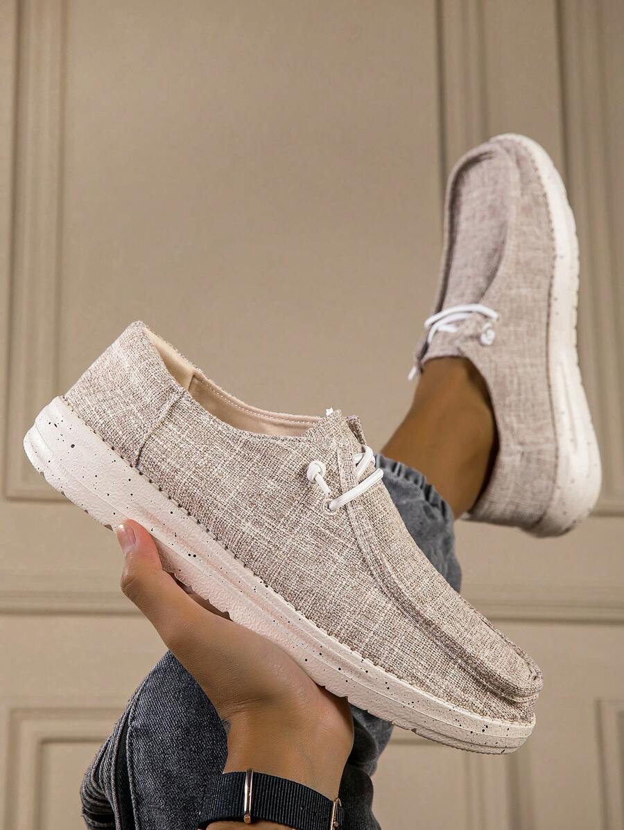Scarpe da barca uomo slip-on in tela casual, alla moda e leggere