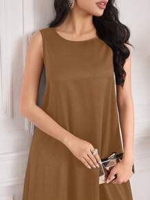 Al Najma Váy Ả Rập - Màu Khaki - Xem 7