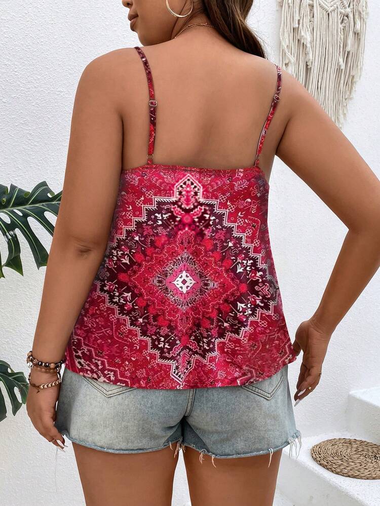 Plus Size Women's Bohemian Style Summer Camisole Top