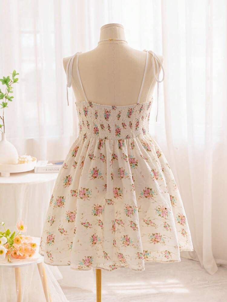 Plus Size Women's Embroidery V-Neck Cup-Shaped Splicing Lace-Trimmed Sleeveless Swing Dress In Jacquard Texture Fabric, Perfect For Countryside Vacation, Summer, Easter