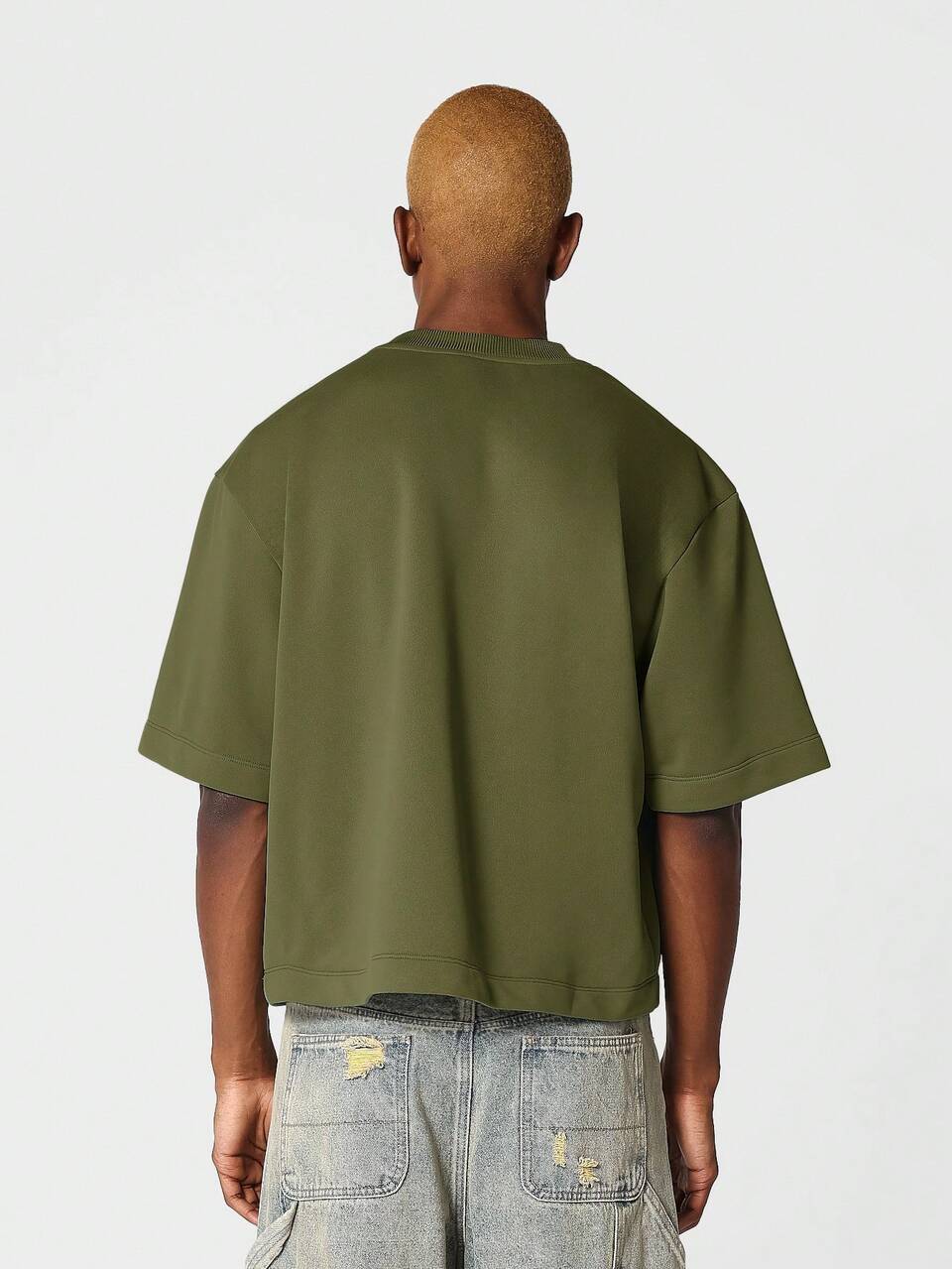 Oversized Short Sleeve Crewneck Sweatshirt Crop Top For St Patricks Day Celebration Irish-Themed Casual Streetwear Boxy Fit Paddy Party Essential