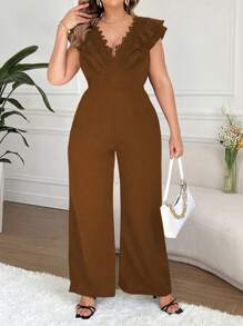 SHEIN LUNE Elegant Lace Jumpsuit