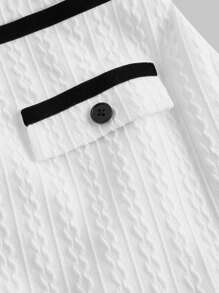SHEIN MOD White Color Contrast Trim Retro Romantic Camisole Top And Skirt Set For Women, Summer School Outfits Back To School Clothes Old Money Style