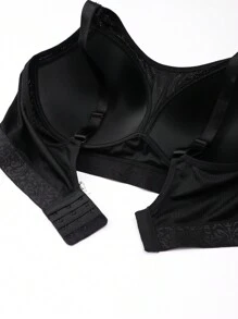 2 piezas/Conjunto de sujetador inalámbrico cómodo con diseño transpirable, que sostiene y previene el descolgamiento y el escote lateral, talla grande