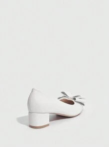 CUCCOO CHICEST Woman Shoes Fashion White Bowknot Flat Shoes For Summer Vacation Shoes Summer Spring Shoes Spring Break Easter Prom Heels