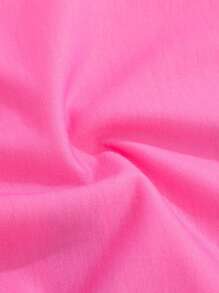 少女休閒粉色運動褲，印有徽章圖案 - 粉色 - 查看 7