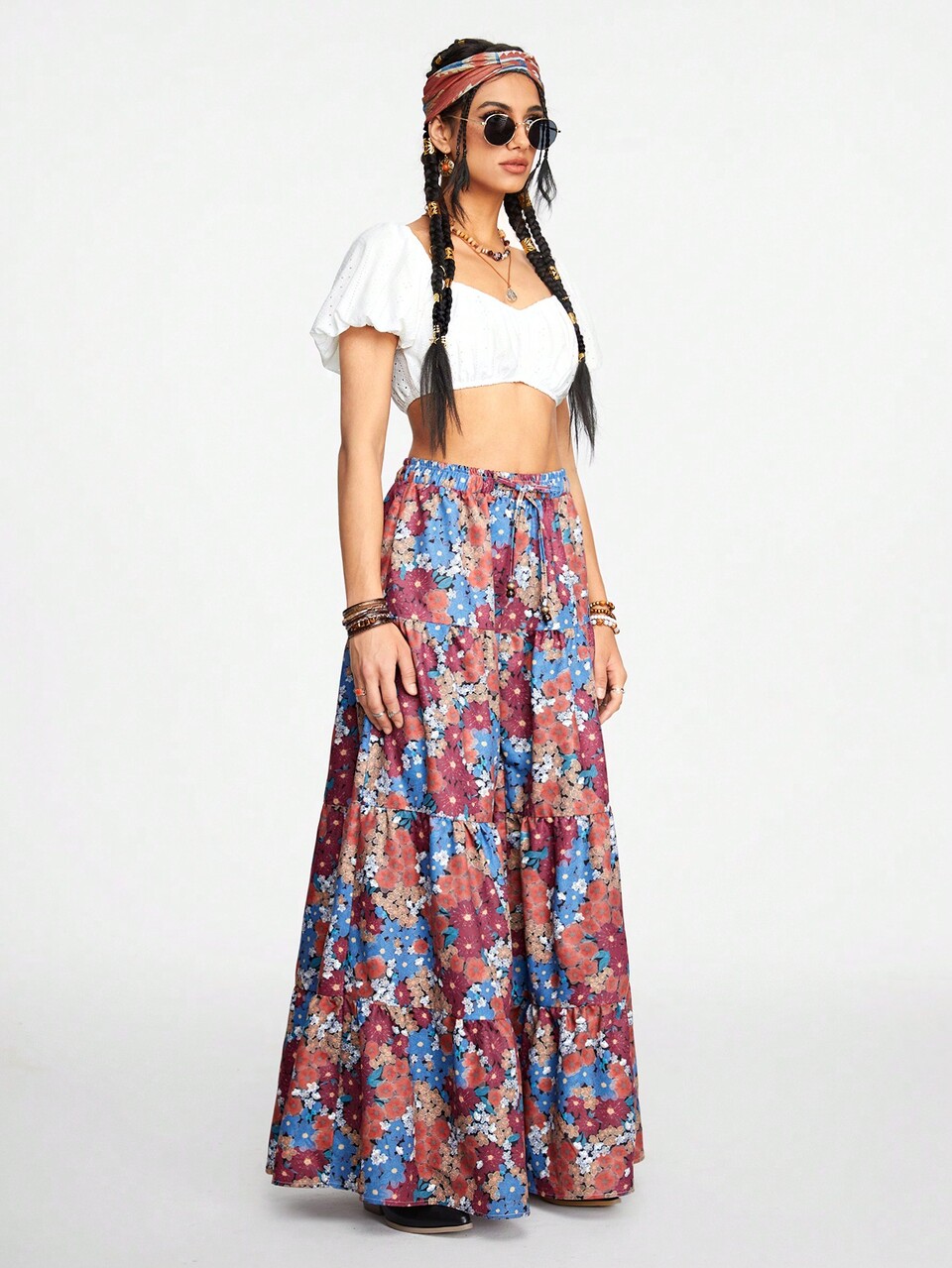 Women's Hippie Loose Printed Wide Leg Pants