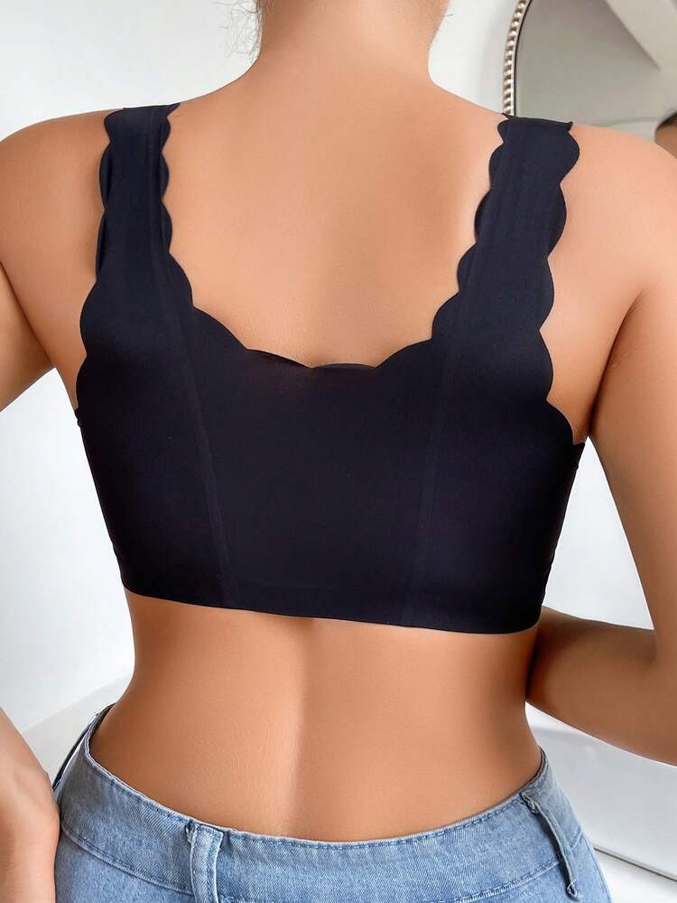 Ladies' Lace Beauty Back Bra Vest, Wire-Free Push-Up Bra, Seamless Underwear, 1pc