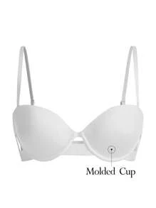 Ocili Ocili Sujetador hueco de moda y cómodo para mujer de unicolor