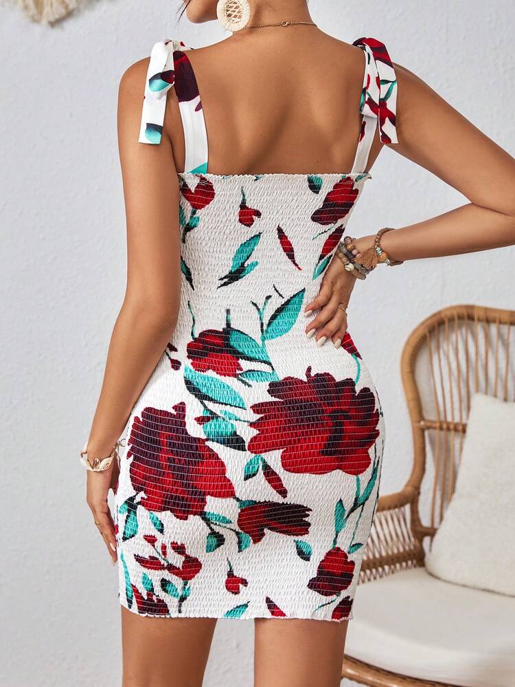 Women's Fashionable Random Printed Cami Dress