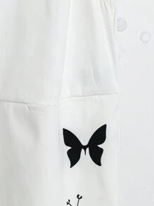 EMERY ROSE Women's Fashionable Printed Jumpsuit With Straps And Capri Length - Multicolor - View 5