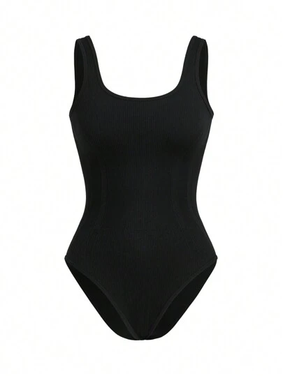 Gameset SHEIN Sport 夏季純色無袖運動連體衣