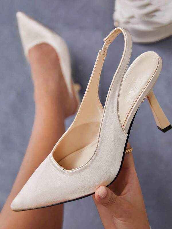 CUCCOO BIZCHIC Damenschuhe mit spitzer Zehenkappe, Stilettoabsatz, Schlupfeinsatz, beige, elegante Outdoor-Pumps für Sommer, Abschluss, Absatzschuhe für Abiball, Urlaub, Sommerschlussverkauf, elegante Absätze, elegante Basics, Business Lässig, Business Chic, Weihnachten, Herbst, Neujahr, Feiertag