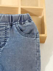 YOUNG BOY BASIC PREPPY DAILY STONE WASH  JEANS, ALL YEAR - Light Wash - View 3