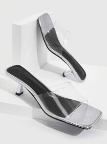 Xăng đan Cao gót Nữ - Bạc - Xem 1