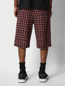 SUMWON Loose Fit Checked Cargo Short - Multicolor - View 4