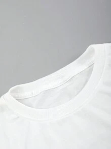 Manfinity LEGND Áo thun nam cổ tròn in hình ô tô dáng rộng vừa vặn - trắng - Xem 3