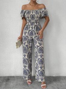 Breezaya Bộ áo liền quần hai lớp xếp nếp Shirred cho trang phục đi nghỉ dưỡng dành cho nữ - Nhiều màu - Xem 6