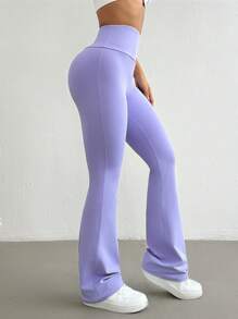 Easithlete 女士簡約日常運動褲 - 淡紫色 - 查看 5