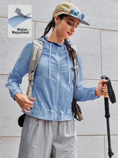 In My Nature Chaqueta deportiva casual con capucha, cordón ajustable y mangas largas para mujeres, para todas las temporadas