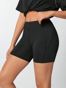 Streetz SHEIN Sport 適用於戶外露營，徒步旅行，通勤，運動的運動短褲 - 黑色 - 查看 1