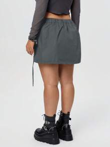 Coolane Falda de trabajo de talla grande con bolsillos grandes