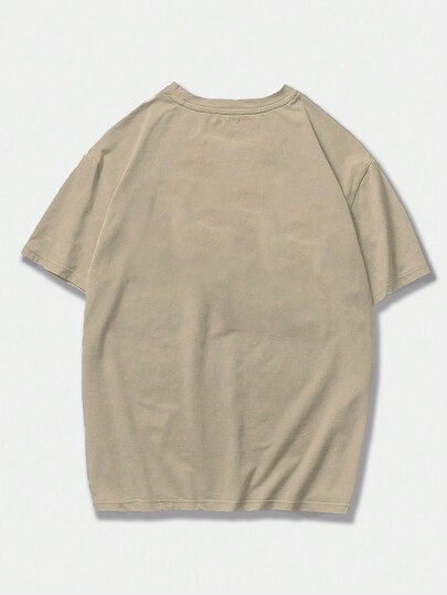 Goth T-shirt d'été casual à col rond et manches courtes pour hommes avec imprimé tête de mort, école