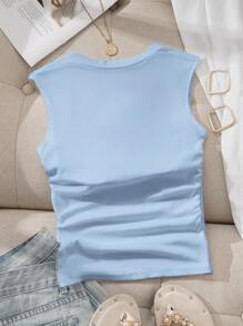 SHEIN EZwear 2pcs/Pack Padded Bralette Style Sexy Slim Fit Women's Tank Top