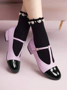 CUCCOO DOLLMOD Women's Flat Shoes With Unique Design, Perfect For Daily Outfits Vacation Shoes Summer - Purple - View 5