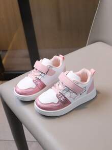 Giày thể thao thoải mái chống trơn trượt cho bé, thường ngày, xuân thu - Hồng - Xem 7