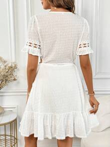 SHEIN Clasi Short Lace Summer Holiday Dress