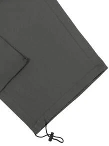 Manfinity Homme Men's Drawstring Waist Solid Color Cargo Shorts With Pockets