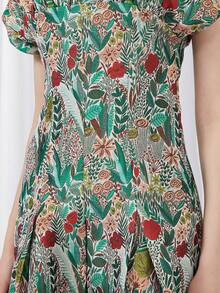 Heavy Weight Jacquard Women's Elegant Evening Cocktail Party Dress Kentucky Derby Dress - Multicolor - View 8