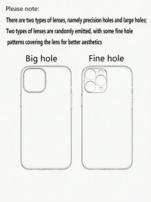 ROMWE Fairycore Bột lấp lánh lấp lánh Vỏ điện thoại silicon siêu mỏng Tương thích với dòng iPhone 12/13/14 và các mẫu khác - Trong sáng - Xem 3