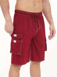 Manfinity Sport Corelite Freundin Stil Herren modische lässige Shorts mit Taschenentwurf, Sommer